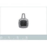 Pendentif Pierre Synthétique Argent 925/1000 Rhodié