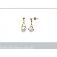 Boucles d'oreilles Pendantes Imitation Perle Plaqué Or
