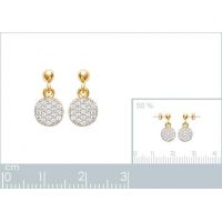Boucles d'oreilles Pendantes Chic OZ Plaqué Or rhodié