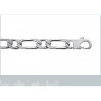 Chaîne Maille Cheval Argent 925/1000