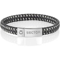 BRACELET SECTOR UNIVERSE EN ACIER, PEAU