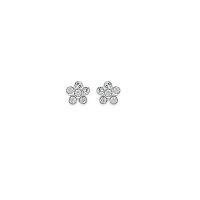 Boucles d'oreilles Etoiles CRISTAL Argent 925/1000