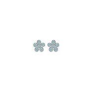 Boucles d'oreilles Etoiles CRISTAL Argent 925/1000