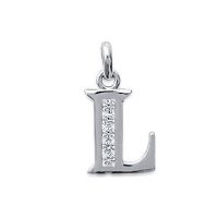 Pendentif Initiale L OZ Argent 925/1000 Rhodié