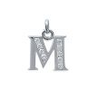 Pendentif Initiale OZ Argent 925 Rhodié