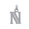 Pendentif Initiale OZ Argent 925 Rhodié