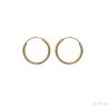 Boucles d'oreilles Plaqué Or Créoles 1.5x16mm