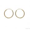 Boucles d'oreilles Plaqué Or Créoles 1.5x20mm