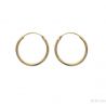 Boucles d'oreilles Plaqué Or Créoles 1.5x25mm