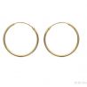 Boucles d'oreilles Plaqué Or Créoles 1.5x30mm