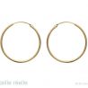 Boucles d'oreilles Plaqué Or Créoles 1.5x35mm