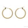 Boucles d'oreilles Créoles Plaqué Or