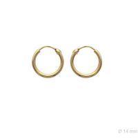 Boucles d'oreilles Créoles Plaqué Or