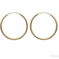Boucles d'oreilles Créoles 30 mm Plaqué Or