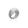 Bague Jonc Dentelle Argent 925