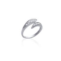 Bague Précieuse Oxyde Argent 925 Rhodié