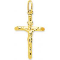 pendentif croix Christ or 375/1000