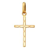 pendentif croix or 375/1000