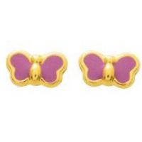 Boucles d'oreilles Papillon OR 9K 375/1000