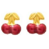Boucles d'oreilles Cerise OR 9K 375/1000