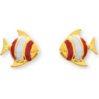 Boucles d'oreilles Poisson OR 18K 750/1000