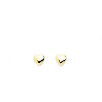 Boucles d'oreilles Coeur en or jaune 18 carats
