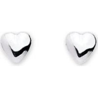 Boucles d'oreilles Coeur en or blanc 18 carats