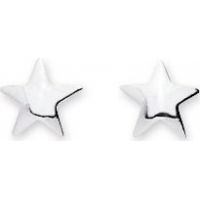 Boucles d'oreilles Etoile en or blanc 18 carats