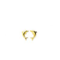 Boucles d'oreilles Dauphin en or jaune 18 carats