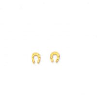 Boucles d'oreilles Fer en or jaune 18 carats