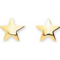 Boucles d'oreilles Etoile en or jaune 18 carats
