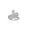 Bague Serpent OZ Argent 925 Rhodié