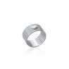 Bague Perlée OZ Argent 925 Rhodié