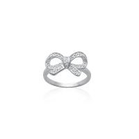 Bague Noeud Oxyde Argent 925 Rhodié