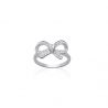 Bague Noeud OZ Argent 925 Rhodié