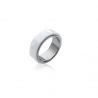 Bague Céramique Blanche Acier