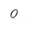 Bague Céramique Lisse Noire