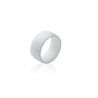 Bague Céramique Lisse Blanche