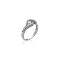 Bague Petite Joaillerie Oxyde Argent 925 Rhodié