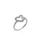 Bague Coeur OZ Argent 925 Rhodié