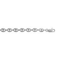 Bracelet Maille Grain de Café Argent 925/1000