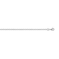 Chaîne Argent 925/1000 Maille Forcat bombée Largeur 1mm