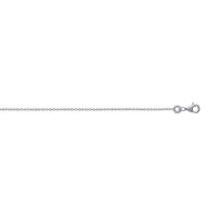Chaîne Argent 925/1000 Maille Forcat Diamentée Largeur 1mm