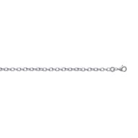 Chaîne Argent 925/1000 Maile Forcat Diamantée Largeur 2.40mm