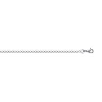 Chaîne Argent 925/1000 Maille Cheval Diamantée Largeur 1.5mm