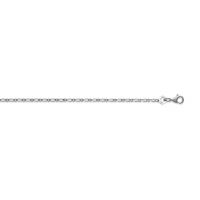 Chaîne Argent 925/1000 Maille Figaro Diamantée Largeur 1.20mm