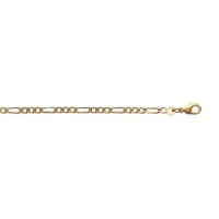 Bracelet Plaqué Or Maille Figaro 1-3