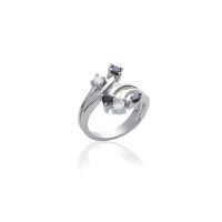 Bague Cocktail Argent 925 Rhodié