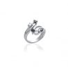 Bague Cocktail PS Argent 925 Rhodié