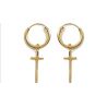 Boucles d'oreilles Croix Plaqué Or